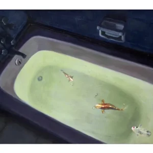 Estudio de bañera con peces